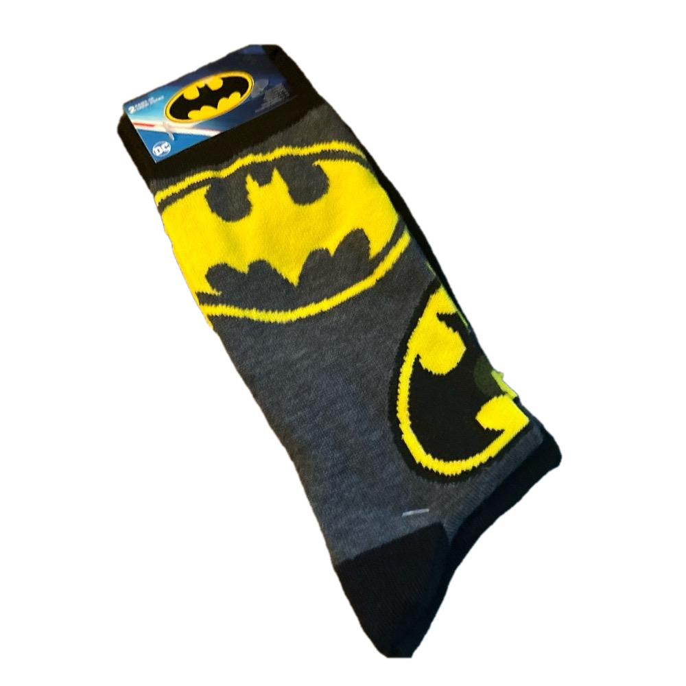 2 Pack Men’s Batman Socks NEW